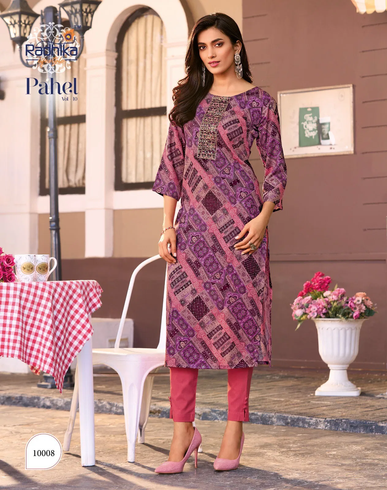 Pahel Vol 10 By Radhika Straight Cut Rayon Printed Kurti Wholesale Online